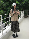CHECK BUTTON PLEATS SK