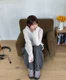 Benlu Rivet Cotton Wide Pants
