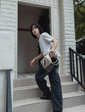 RuenB Mud Sand Curve Denim Pants