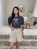 Delienne Ribbon Puff T-Shirt