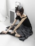 Belted Three-Way Long Skirt