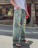 Kuda Damaged Wide Denim Pants