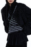 Tomer High Neck Fur Coat