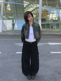 Teto Cargo Carpenter Cotton Wide Pants