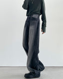 Timer Black Washed Wide Denim