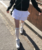 Eki Tiered Cut Mini Skirt
