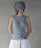 Mephi Shirring Hood Sleeveless