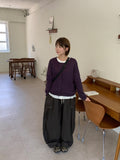 Woolide Round Knit Long Sleeve Cardigan