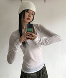 BLAND TENCEL SLEEVE T