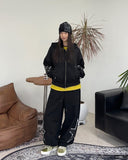 Rubid Crack Star Hood Zip-Up