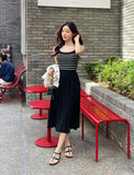 Deflin Stripe Sleeveless One Piece