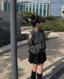 Mino banding flare mini skirt