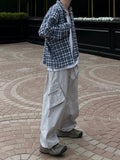 Crop Linen Check Shirt