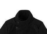 Molan double high neck wool short coat
