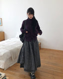 Hern High Neck Button Knit Cardigan