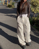 Cello Cargo String Wide Pants