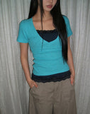 Pton Deep V-Neck Short Sleeve T-shirt