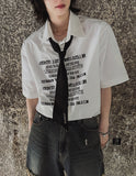 [LAN ARCHIVE] Lettering Short Sleeve Shirt