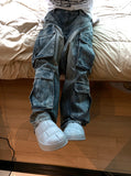 Pluming Multi Cargo Denim Pants