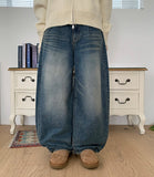 Hanoku Washing Balloon Denim Pants