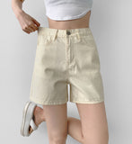 Waterproof Banding Straight Fit Cotton Shorts