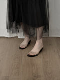 1208 Transparent Wedge Heel (4cm)