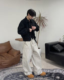 Revved henley neck knit