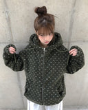 [Quilting lining] Chua Fluffy Fleece Zip-Up