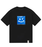Drawing Smile Cloud Logo Short Sleeve T-shirt