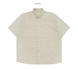 Lett Linen Overfit Short Sleeve Shirt