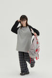 [BAONHAUS] Wake color matching raglan round long sleeve tee