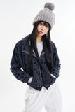 Avery dot crop hood zip-up