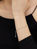 Nova Silver (W) Pave Station Bracelet