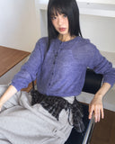 Jetso Layered Checkered Micro Mini Skirt Belt