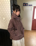 Zefu Pigment Washing Hooded Jacket