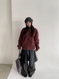 Likat Check Ribbon Wrap Midi Skirt
