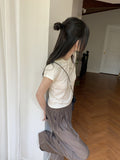 Elo Summer Fabric Banding Long Wide Pants