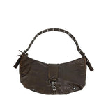 Vintage Eyelet Buckle Shoulder Bag