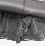 Jayva Leather Flare Skirt