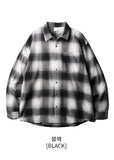 Pale Overfit Check Shirt