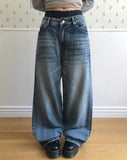 [UNISEX] Rosea Double Pocket Wide Denim Pants