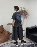 Beane Eyelet Bermuda Denim Pants