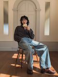 Wayne Stripe Balloon Denim Pants