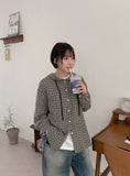 Kendanyu Pocket Check Hood Shirt