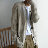 Cashmere ribbed cardigan