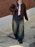 Fabens Washing Denim Balloon Wide Pants