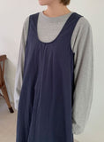 Ferriden pocket sleeveless long one piece