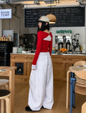 Vintz three-pin tuck balloon wide cotton pants