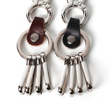 Laode leather clip keyring