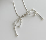 Minisha Ribbon Pearl Necklace